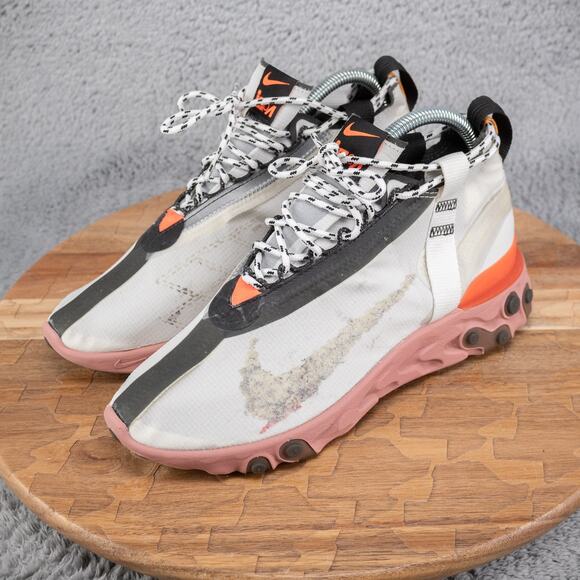 Nike React Runner Mid Wr Ispa Middle Cut Sneakers White Size 6.5 AT3143-100 EUC - Picture 4 of 10